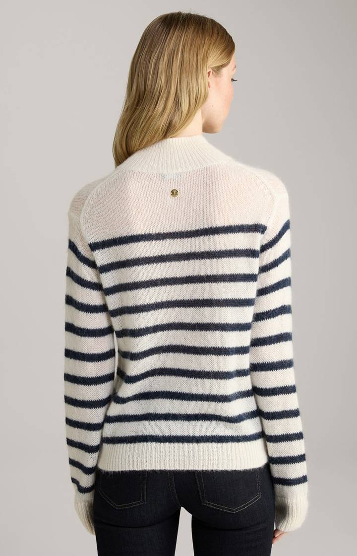 Joop Strick-Pullover In Creme Gestreift