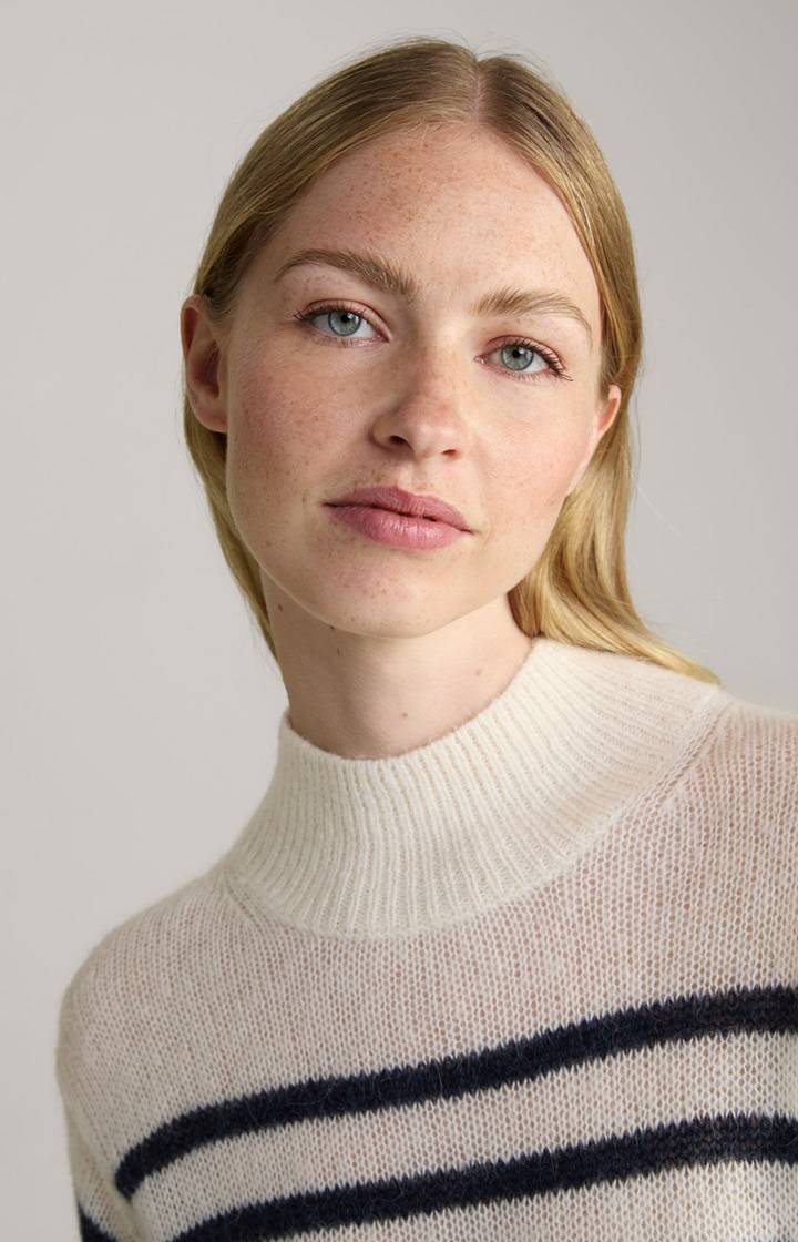 Joop Strick-Pullover In Creme Gestreift