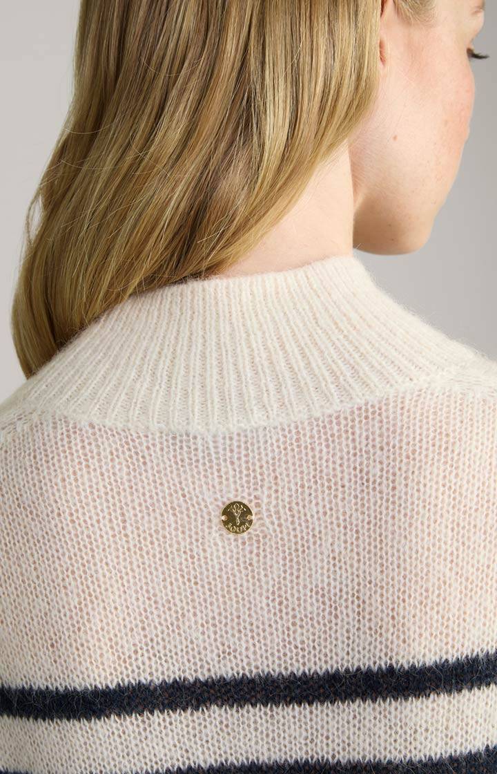 Joop Strick-Pullover In Creme Gestreift