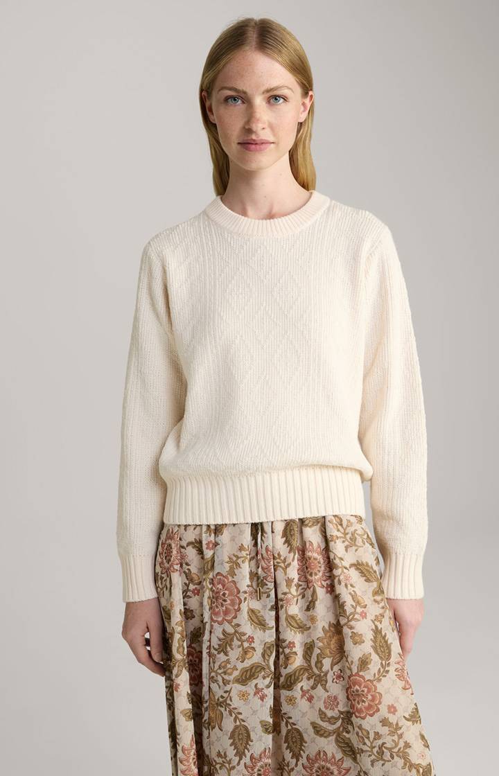 Joop Strick-Pullover in Creme