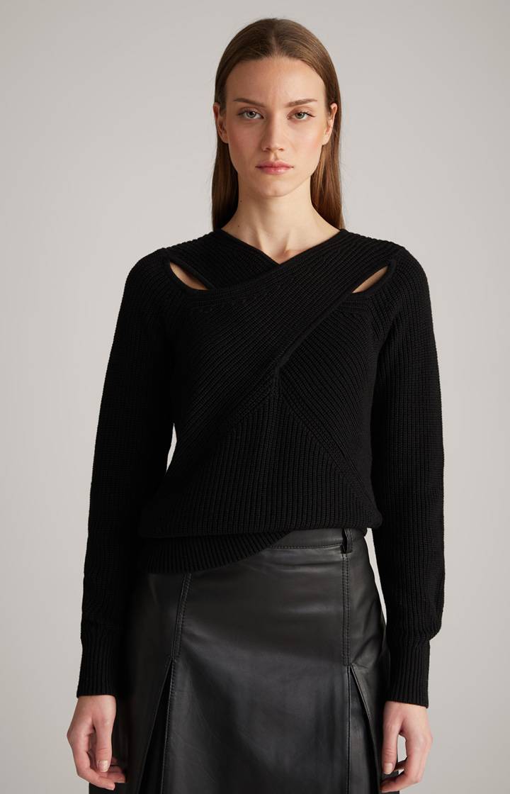 Joop Strick-Pullover in Schwarz
