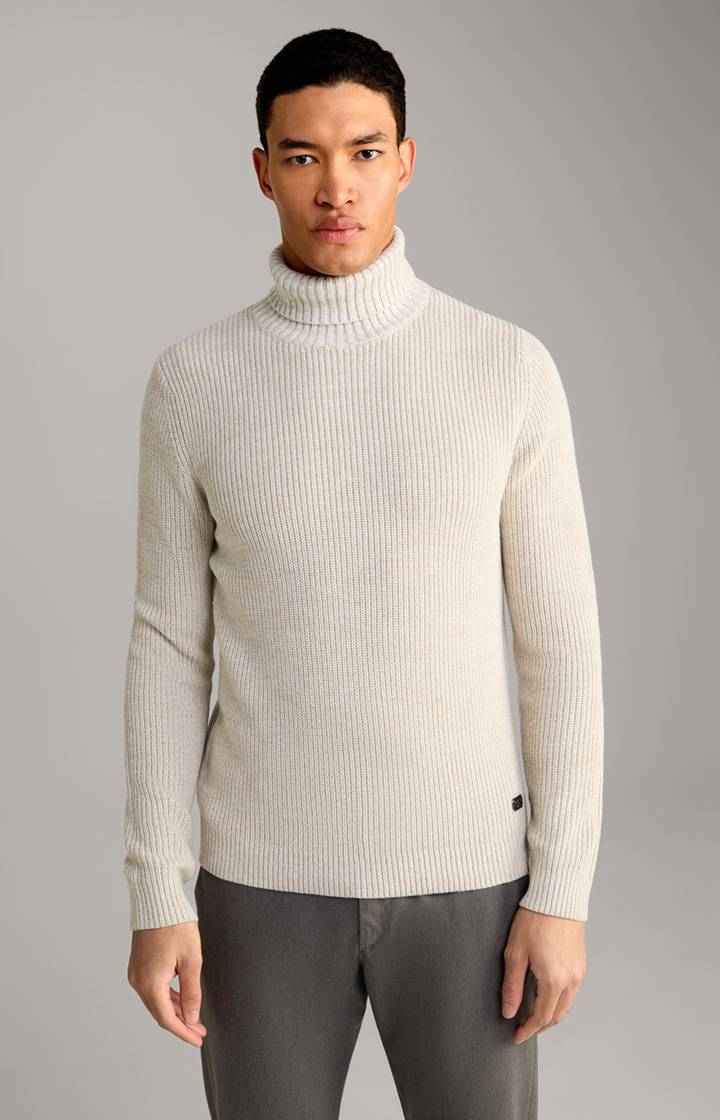Joop Strick-Pullover Orlino in Creme meliert