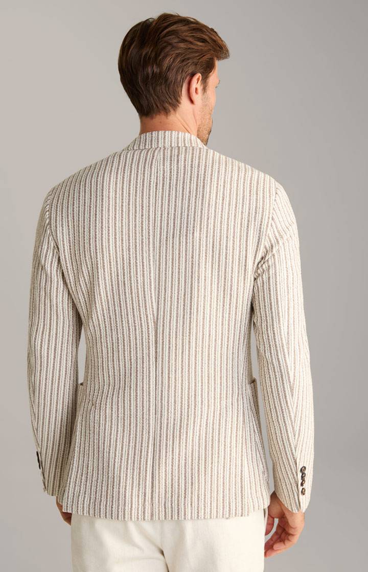 Joop Strick-Sakko Hedvin In Hellbeige Gestreift