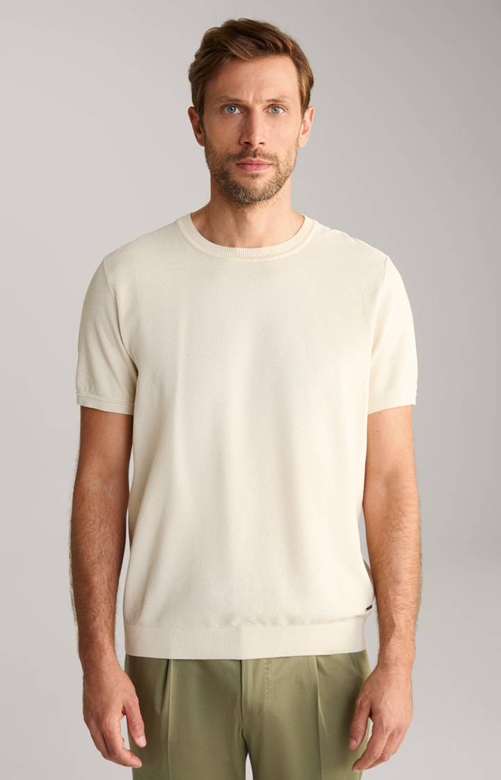Joop Strick-Shirt Valdrio in Natural