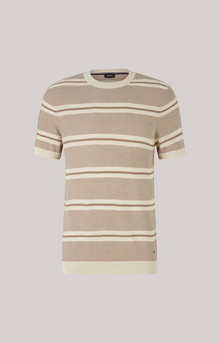 Joop Strick-Shirt Vico In Beige/Offwhite Gestreift