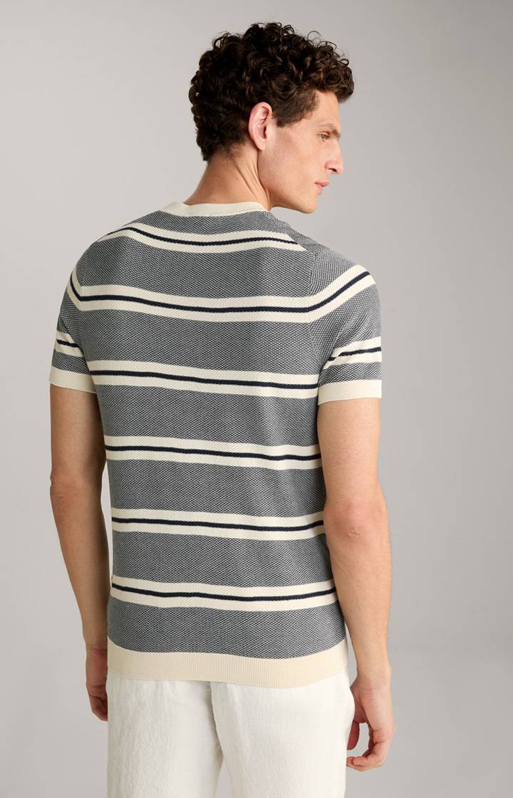 Joop Strick-Shirt Vico In Navy/Offwhite Gestreift