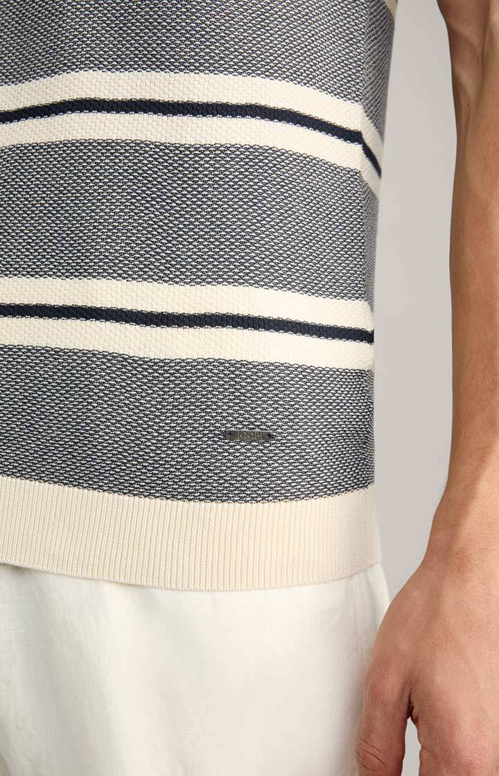 Joop Strick-Shirt Vico In Navy/Offwhite Gestreift