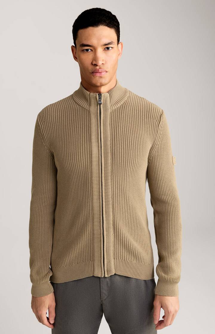 Joop Strickjacke Hajor in Hellbraun