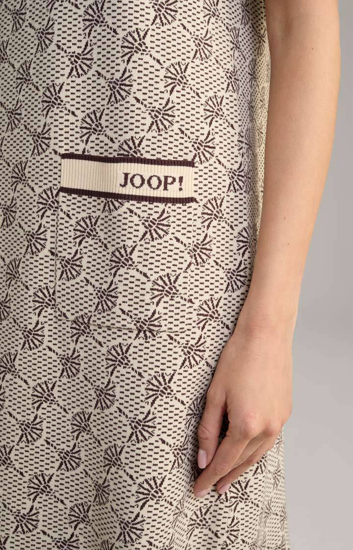 Joop Strickkleid In Beige/Braun Gemustert