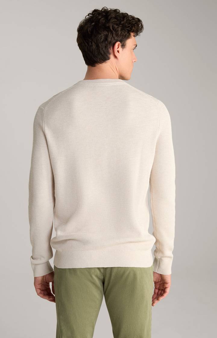 Joop Strickpullover Henley In Hellbeige