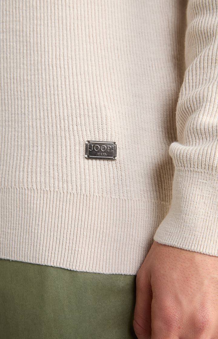 Joop Strickpullover Henley In Hellbeige