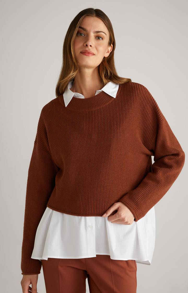 Joop Strickpullover in Kupferbraun