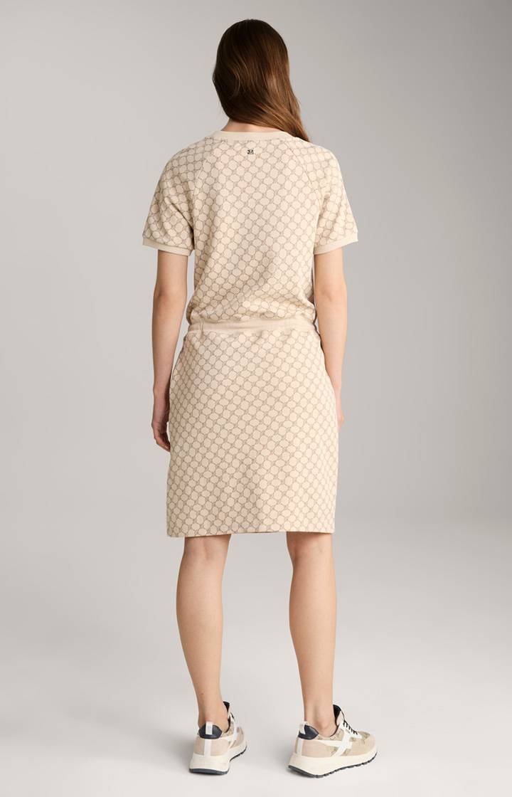 Joop Sweat-Kleid In Beige Gemustert