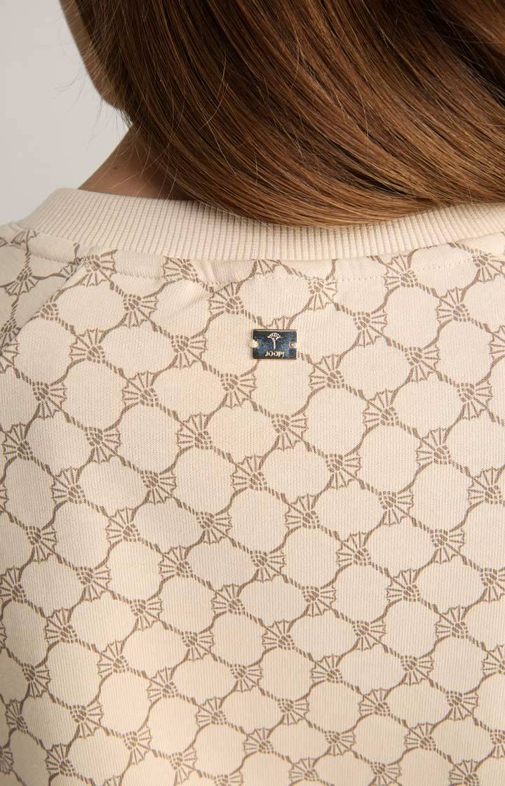 Joop Sweat-Kleid In Beige Gemustert