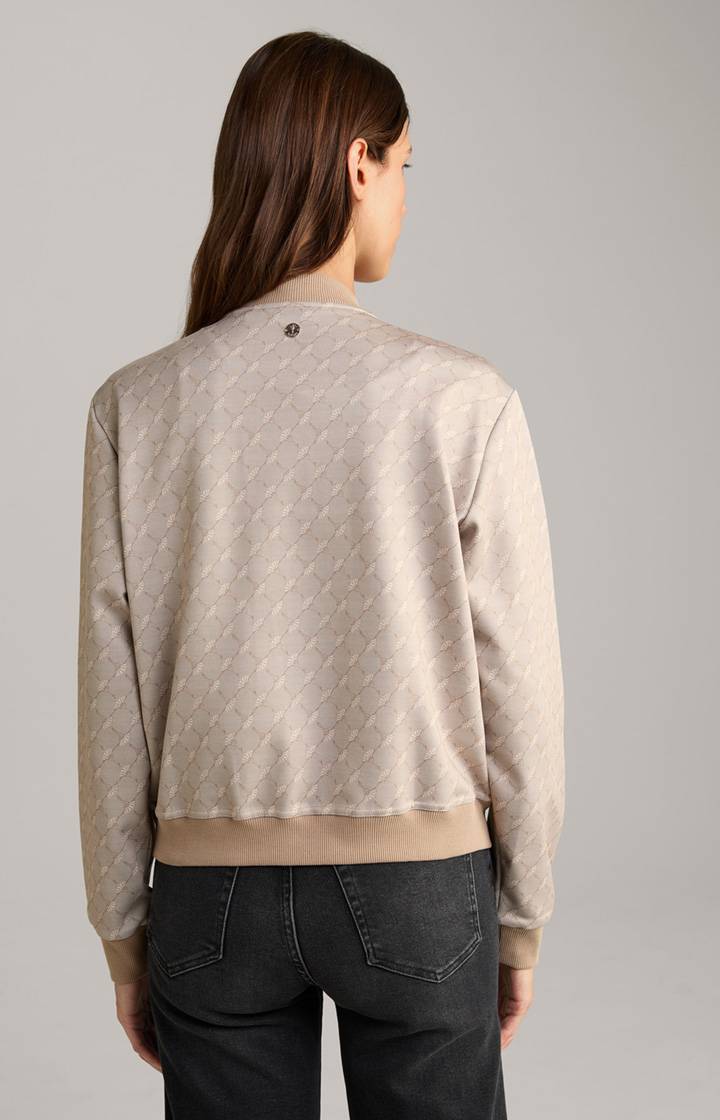 Joop Sweatjacke In Beige Gemustert