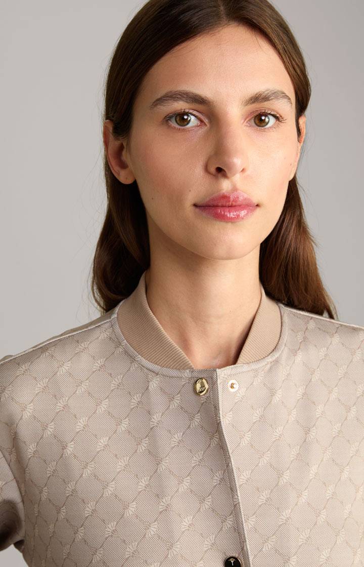 Joop Sweatjacke In Beige Gemustert