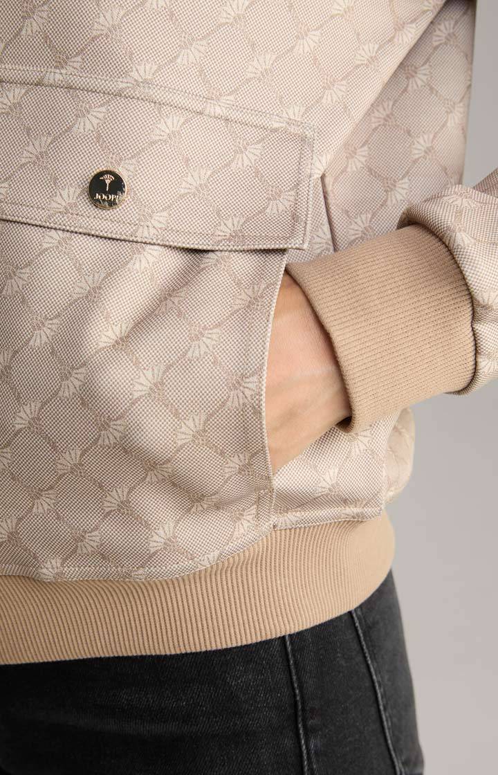 Joop Sweatjacke In Beige Gemustert