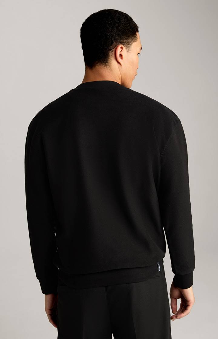 Joop Sweatshirt Clifton In Schwarz Strukturiert