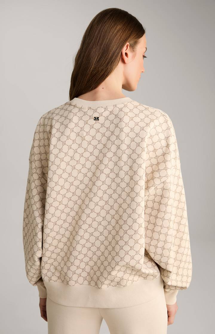 Joop Sweatshirt In Beige Gemustert