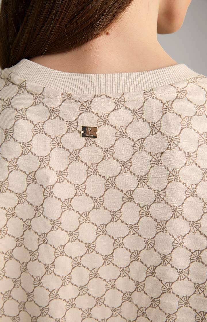 Joop Sweatshirt In Beige Gemustert