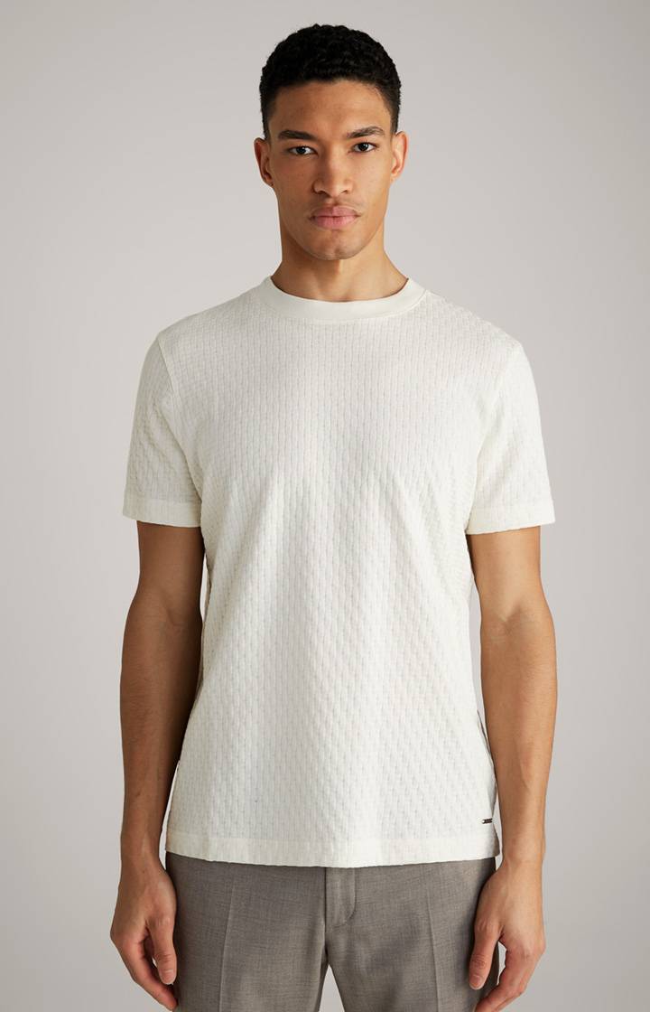 Joop T-Shirt Bruce in Creme strukturiert