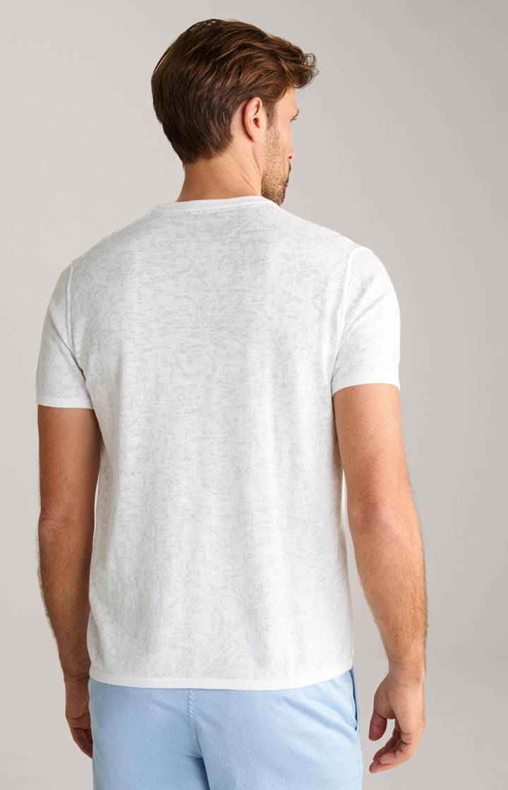 Joop T-Shirt Pieron In Weiß Gemustert