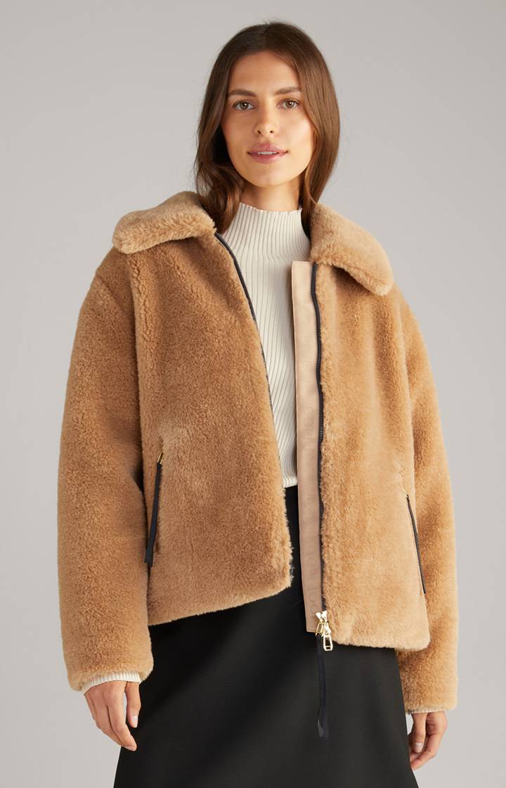 Joop Teddyfell-Jacke in Camel