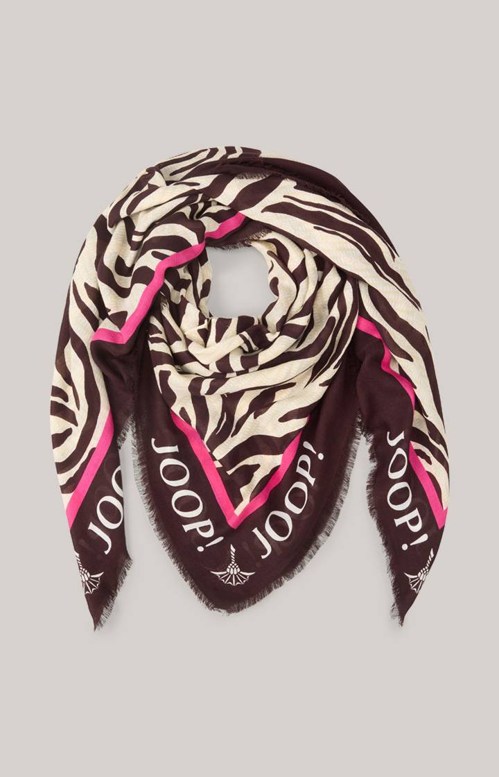 Joop Tuch In Beige/Dunkelbraun Gemustert