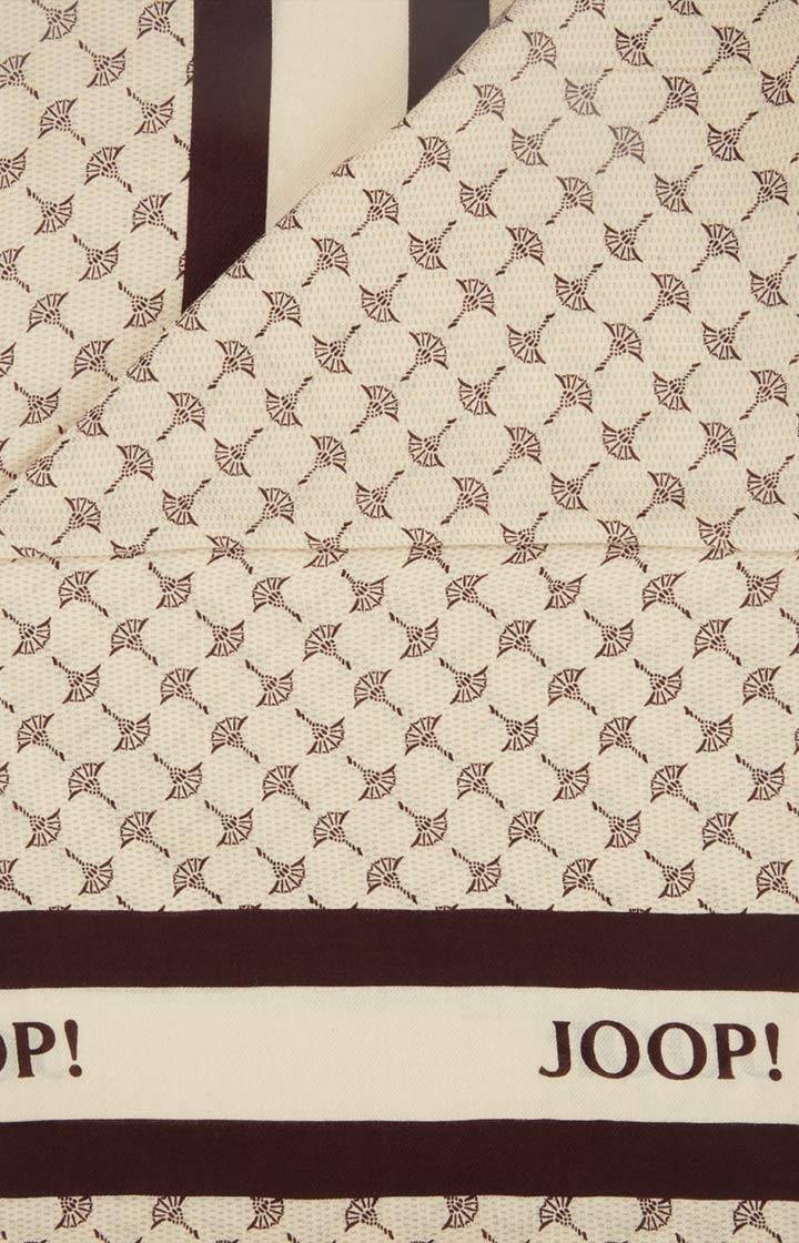 Joop Tuch In Beige/Dunkelbraun Gemustert
