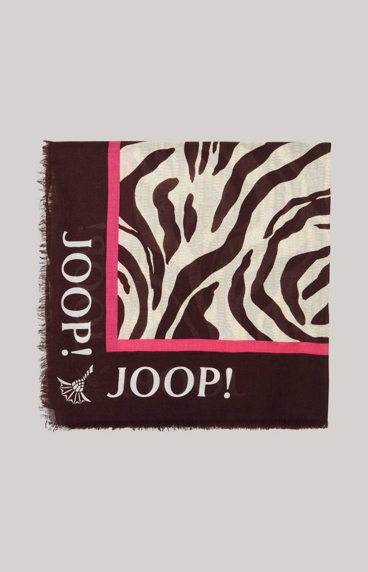 Joop Tuch in Beige/Dunkelbraun gemustert