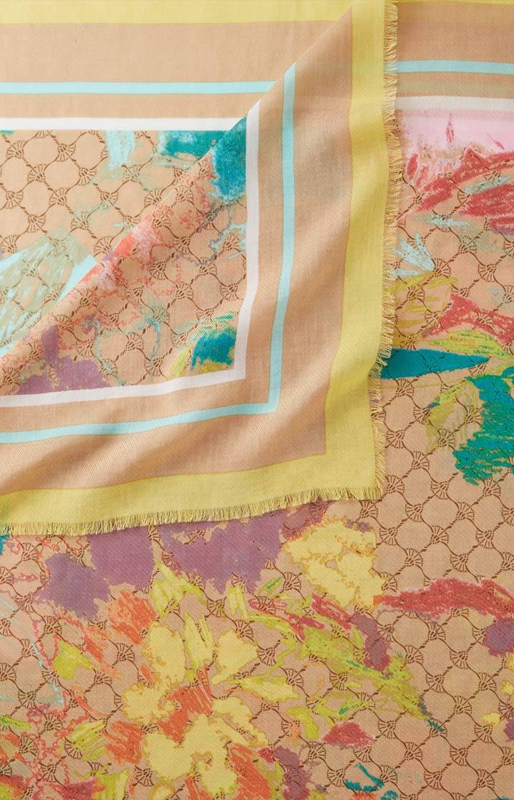 Joop Tuch In Beige Gemustert