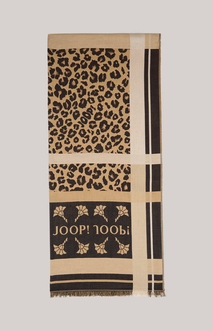Joop Tuch In Beige-Schwarz Gemustert