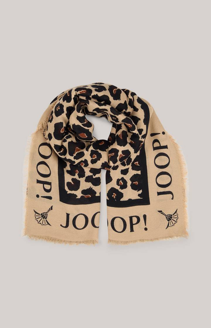 Joop Tuch In Beige-Schwarz Gemustert