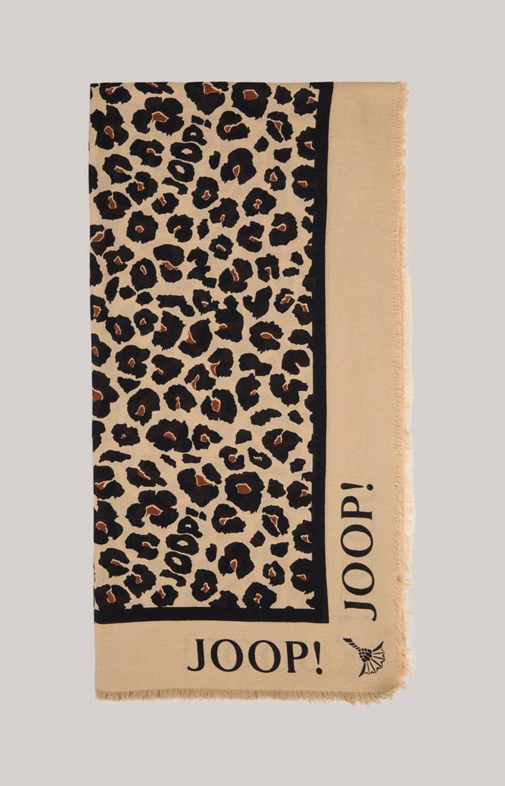 Joop Tuch In Beige-Schwarz Gemustert