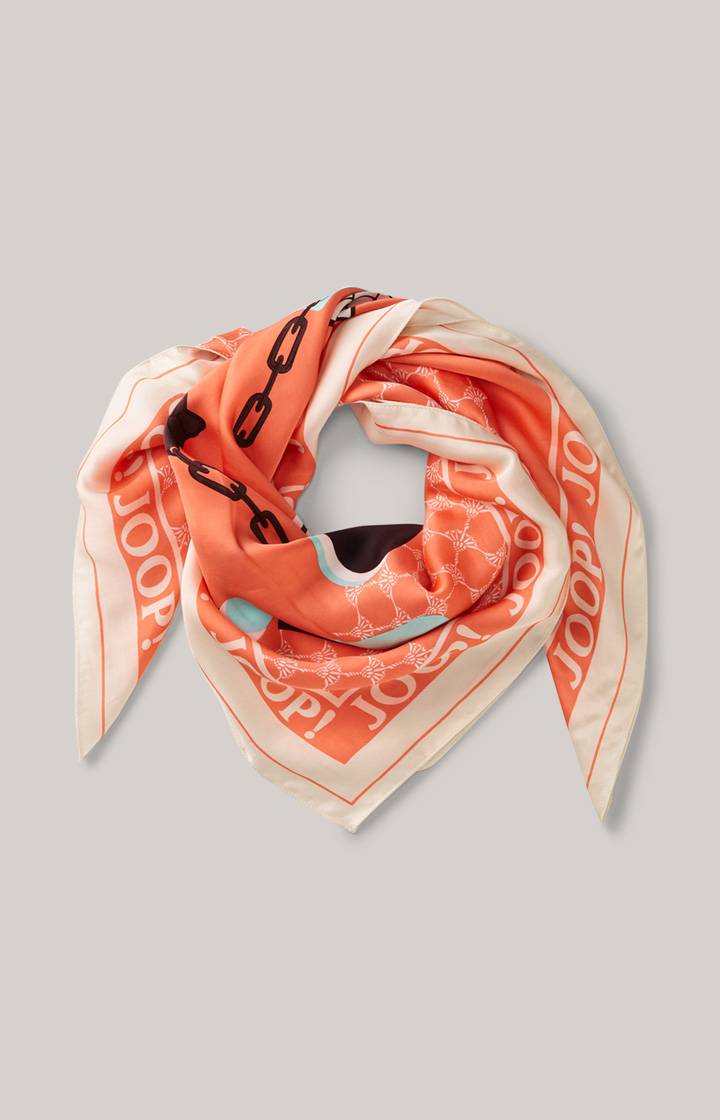 Joop Tuch In Orange Gemustert