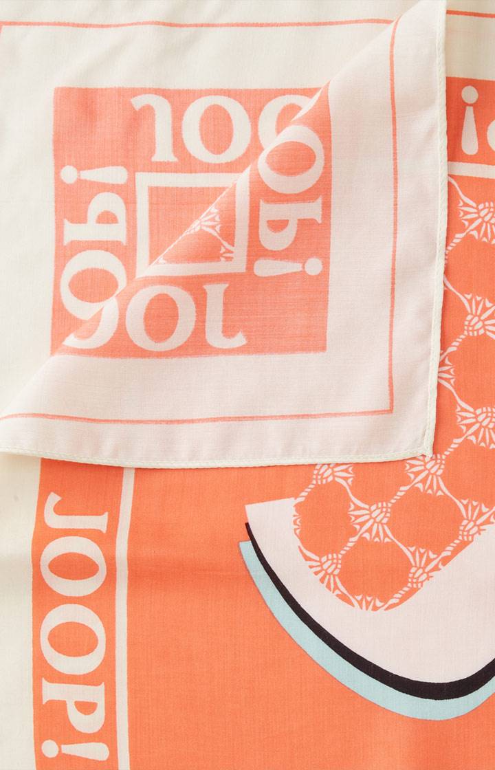 Joop Tuch In Orange Gemustert