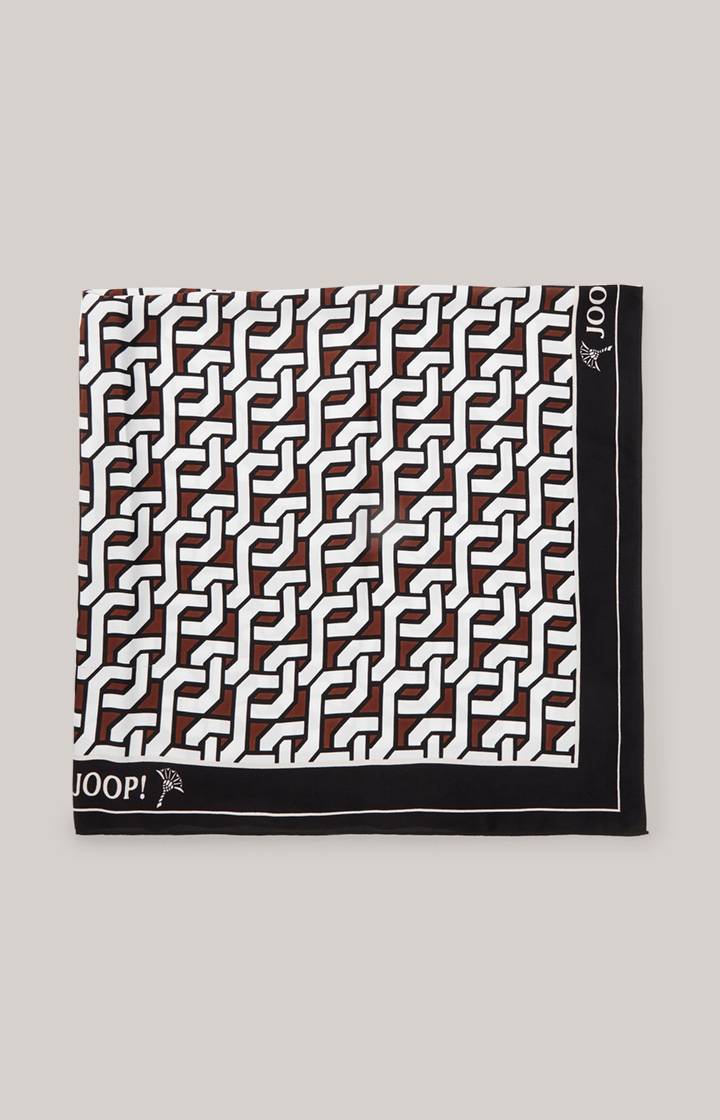 Joop Tuch in Schwarz/Weiß/Braun gemustert