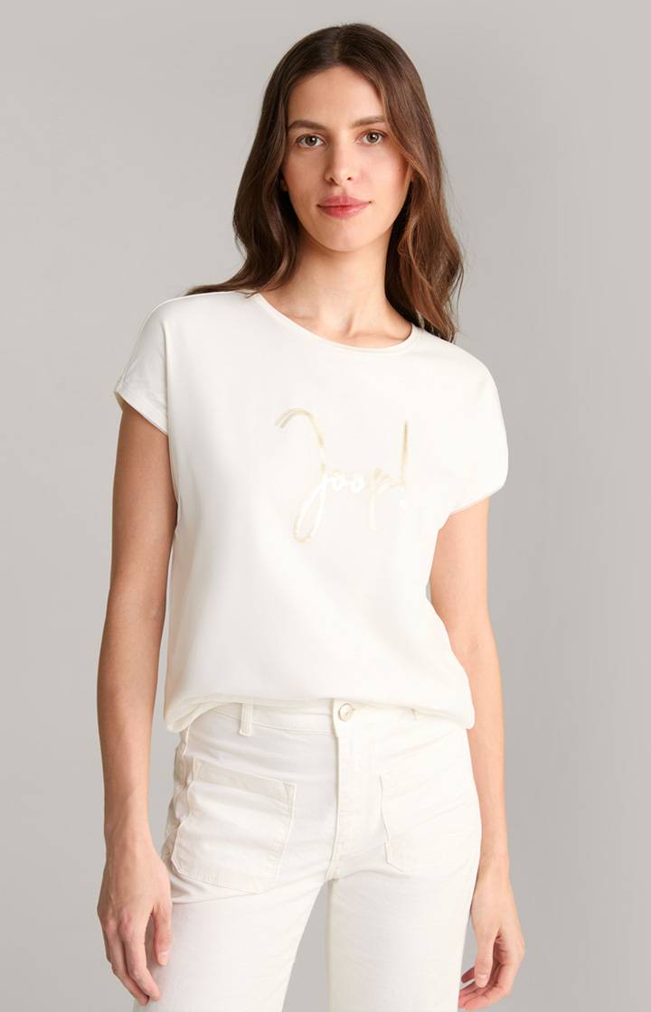 Joop Tüll-T-Shirt in Offwhite