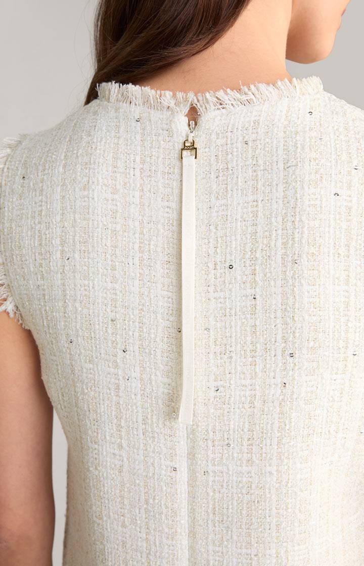 Joop Tweed-Kleid In Offwhite/Gold
