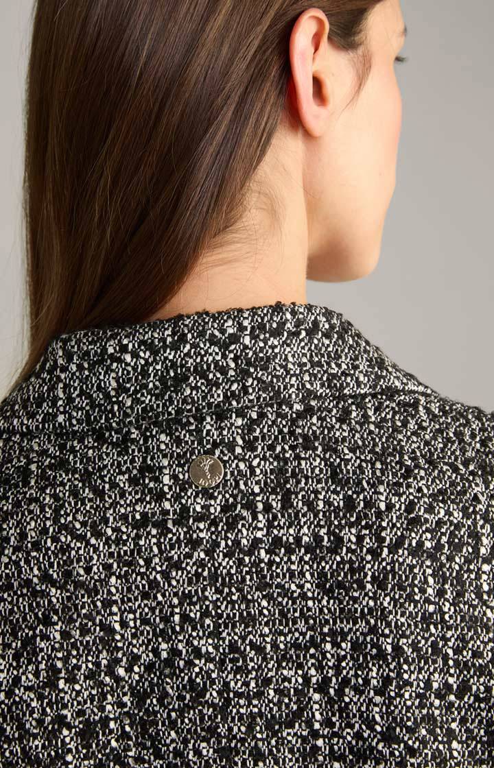 Joop Tweed-Kurz-Blazer In Schwarz/Weiß Gemustert