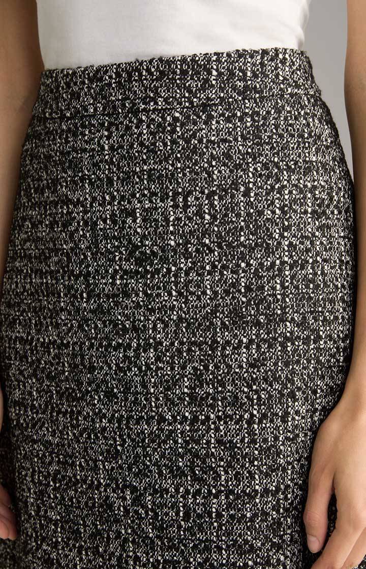 Joop Tweed-Rock In Schwarz/Weiß Gemustert