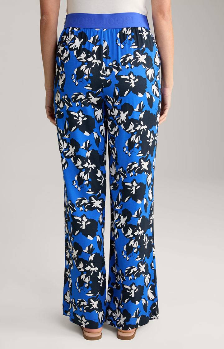 Joop Twill-Hose In Blau/Schwarz/Weiß Gemustert