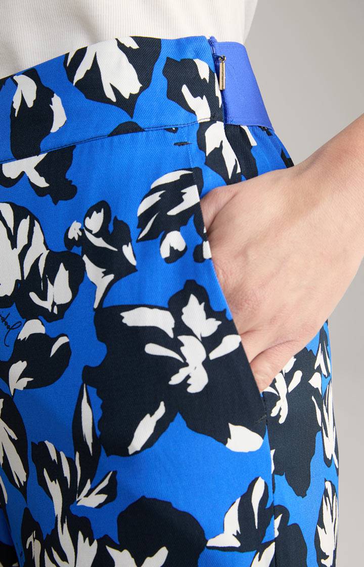 Joop Twill-Hose In Blau/Schwarz/Weiß Gemustert