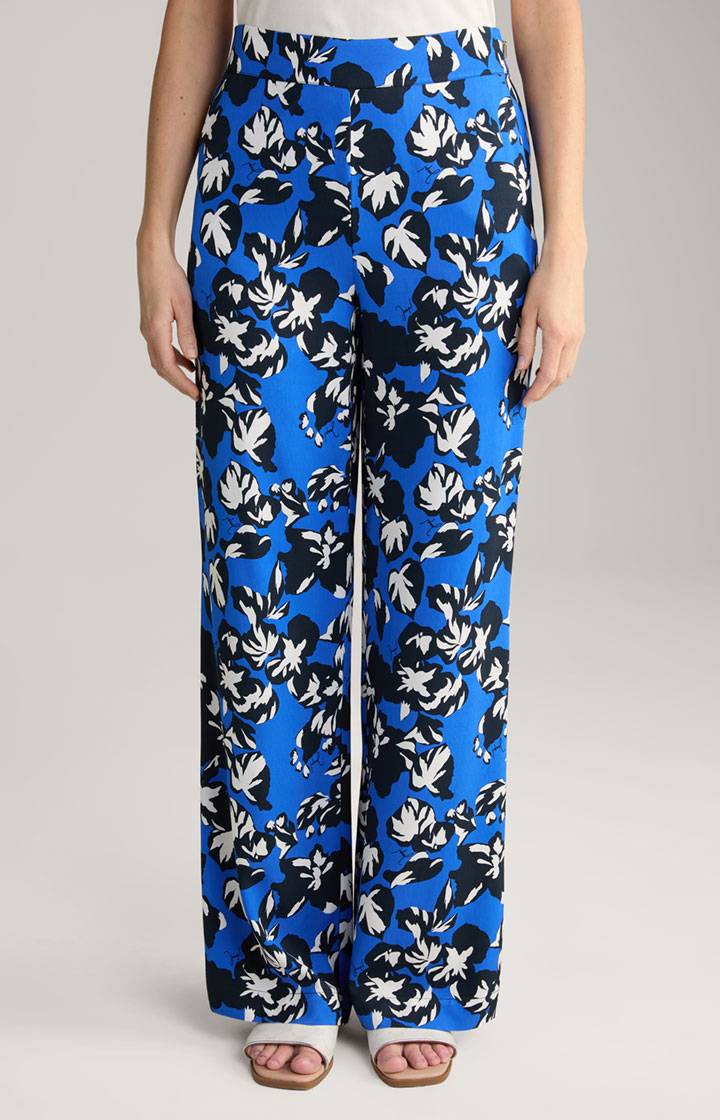 Joop Twill-Hose in Blau/Schwarz/Weiß gemustert