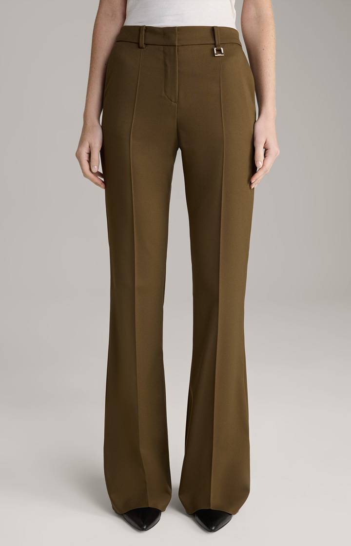 Joop Twill-Marlenehose in Oliv