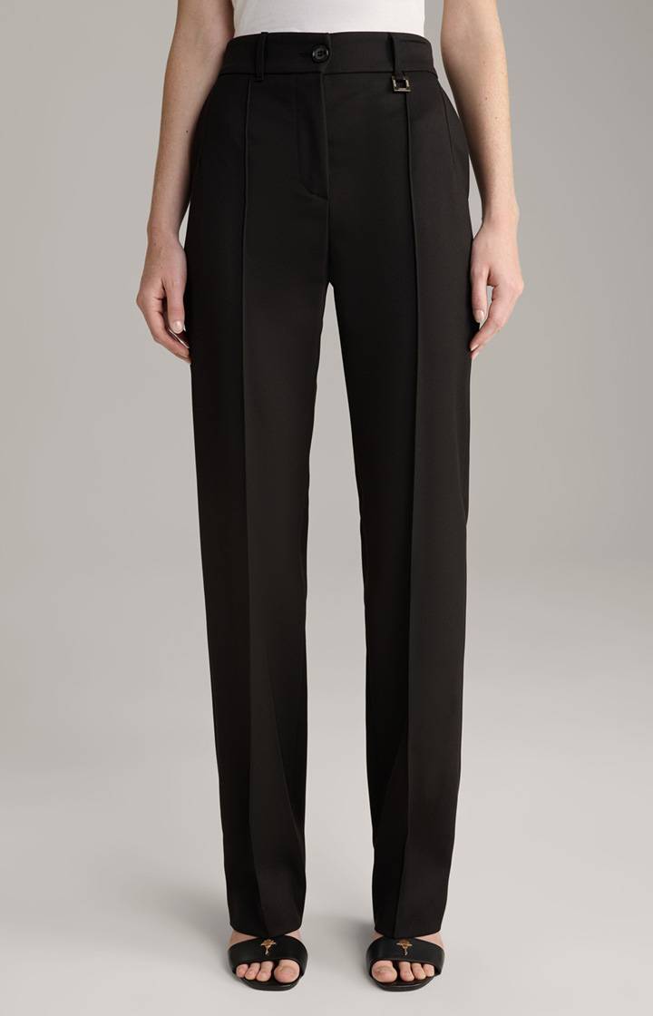 Joop Twill-Marlenehose in Schwarz