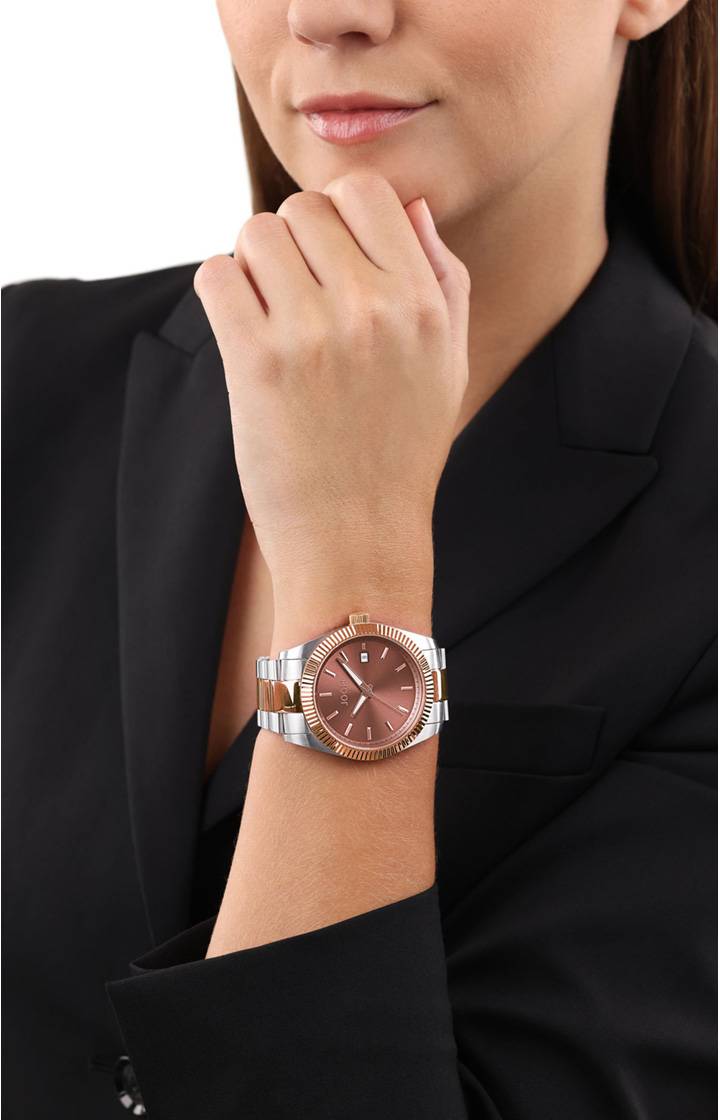 Joop Unisex-Armbanduhr In Silber/Roségold