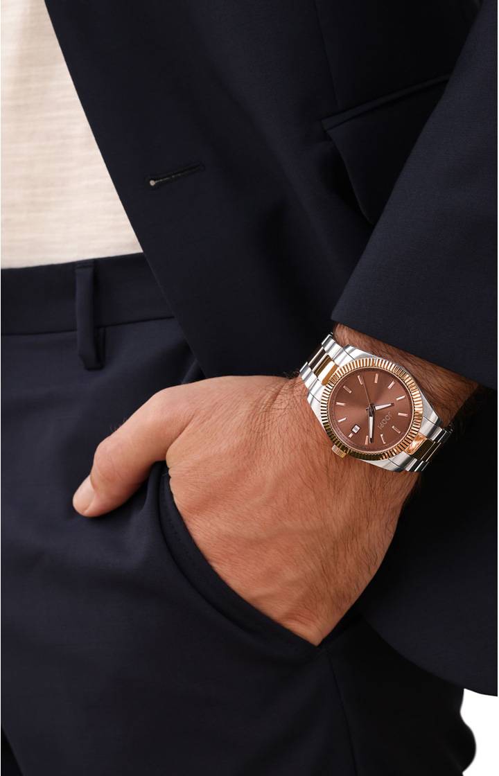 Joop Unisex-Armbanduhr In Silber/Roségold