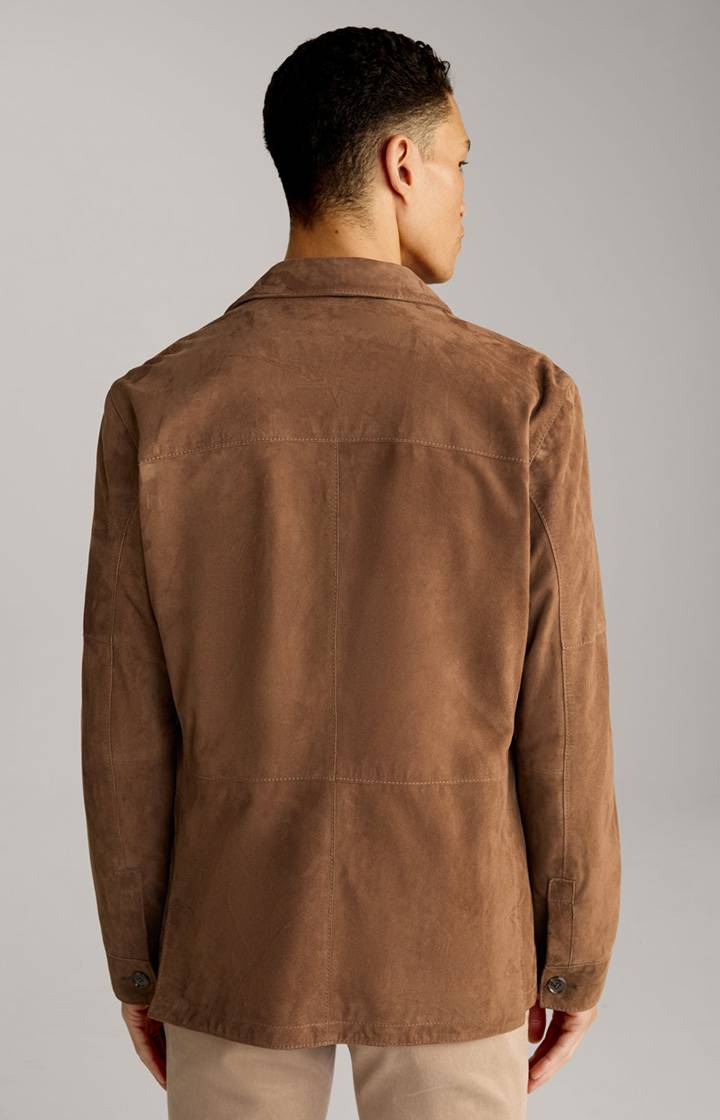 Joop Velours-Lederjacke Zag In Braun