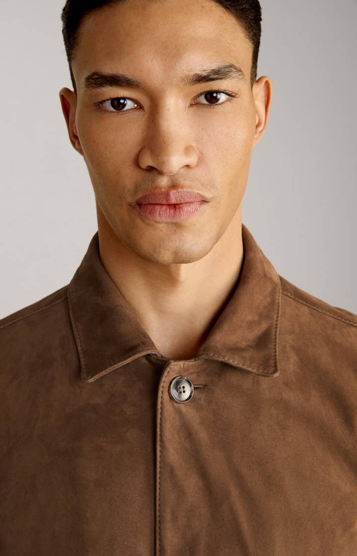 Joop Velours-Lederjacke Zag In Braun